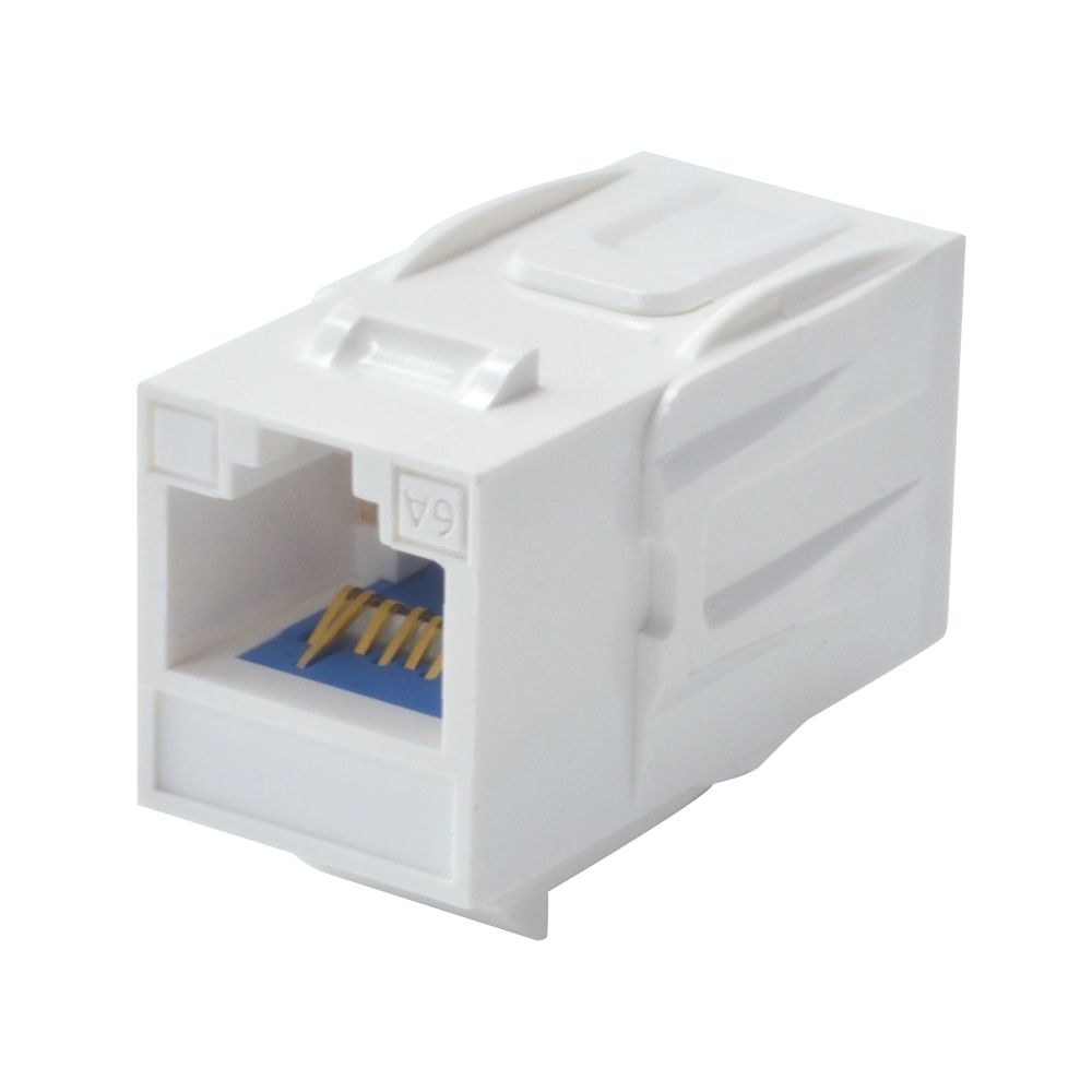 Unshielded Cat 6A keystone coupler